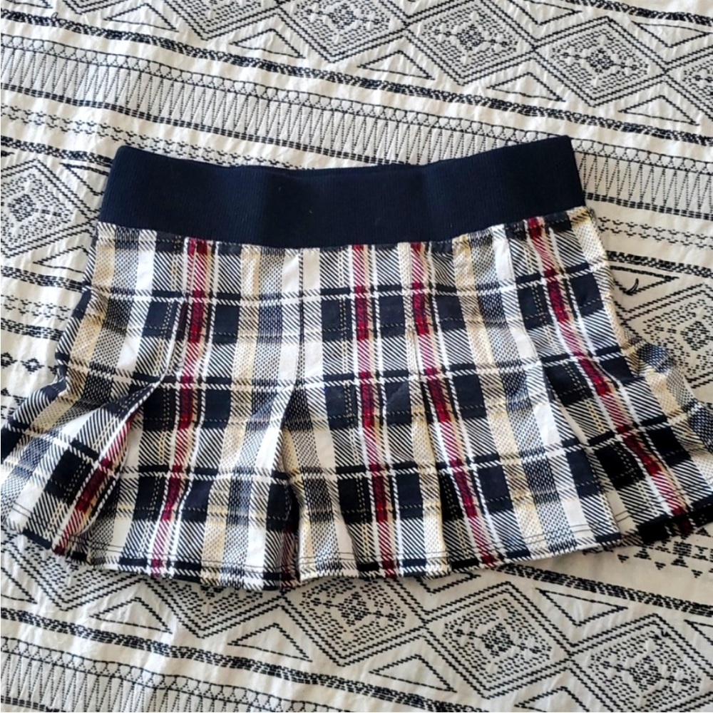 💥 Closet Clear Out Sale 💥 HOT TOPIC checkered pleated mini skirt Made in US NWOT